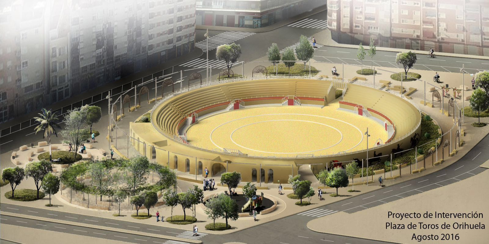 The bullring following its proposed refurbishment