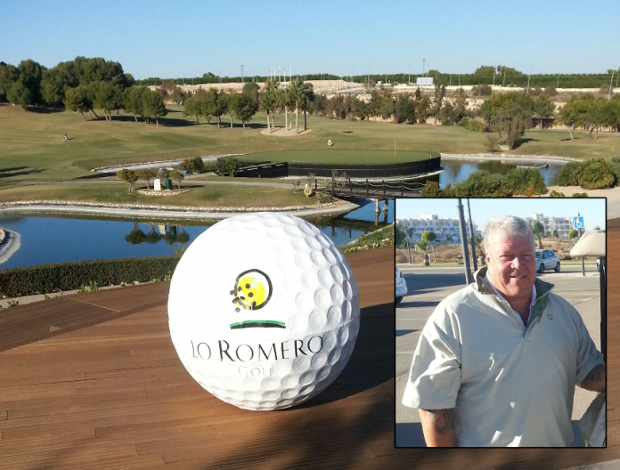 division 1 winner: Paul Newman (against the backdrop of the iconic 18th island green at Lo Romero).