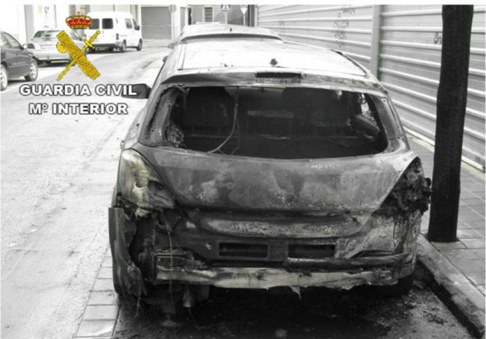 Seven children arrested for arson in Callosa de Segura