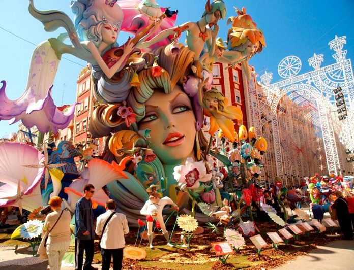 The Fallas in Valencia held in mid March. Photo: Brits In Spain