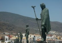 Have You Checked Your DNA? On the seafront of La Candelaria in Santa Cruz de Tenerife we find these statues representing the ancient Guanches Kings of the Canary Island of Tenerife