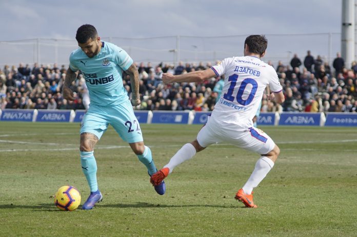 Newcastle Utd in action at Pinatar Arena