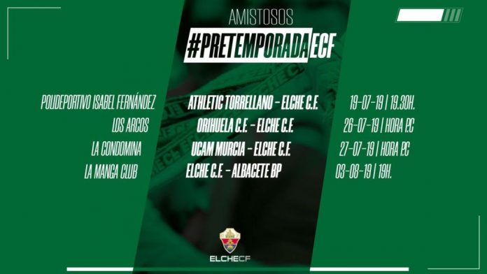 Elche back into training on Thursday
