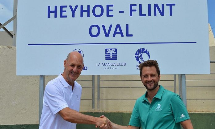 La Manga Club GM Nick Montgomery (left) with Ben Flint