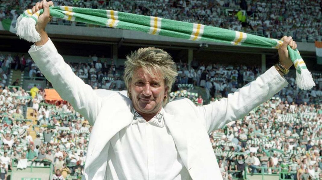 Celtic fan Rod Stewart