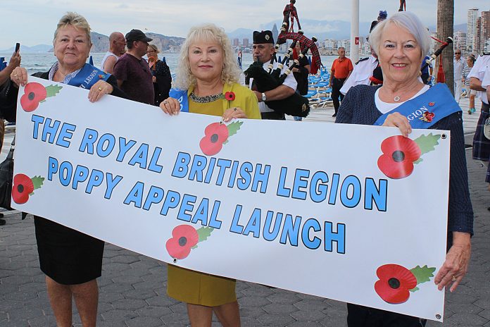 RBL POPPY APPEAL LAUNCH, BENIDORM – 18 OCTOBER