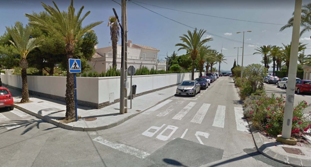 The road leading down to Cabo Roig beach where the attack took place