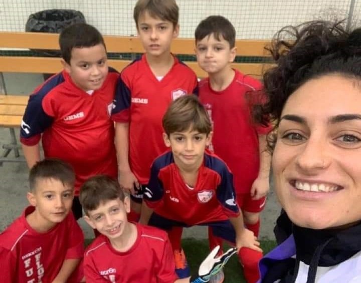 Marta "Some of the children were having their first coaching lesson and game," said Marta,