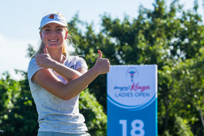 Julia Engström made a strong start to the season-ending Magical Kenya Ladies Open presented by Safaricom’s M-Pesa