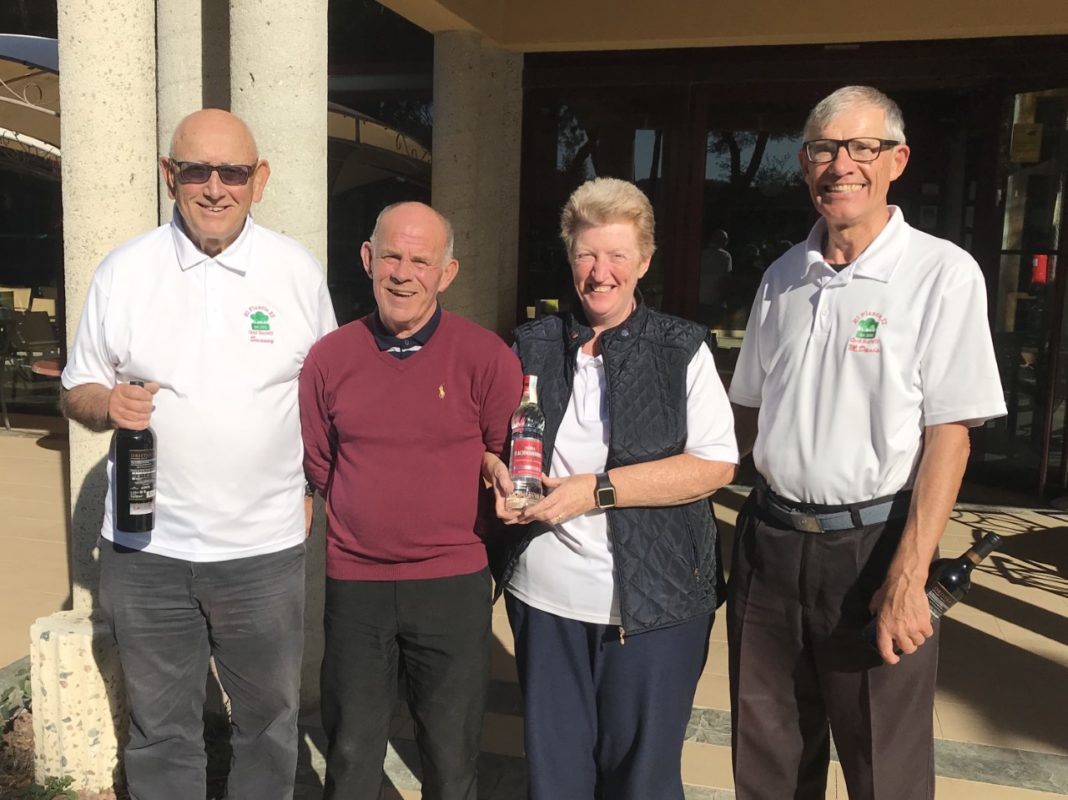 Photograph from L to R. David Swann, Paddy O'Brien, Janice O'Brien, Mike Davies.