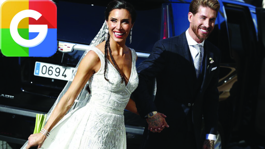Sergio Ramos The wedding of Real Madrid footballer Sergio Ramos to Pilar Rubio as at numbr 10