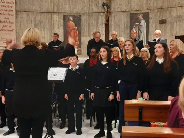 Andante International Choir and ELIS Choir at San Pedro y San Pablo Church in Torrevieja