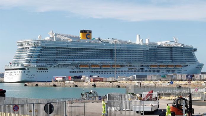 The cruise ship is placed on lockdown - until results from a hospital in Rome are revealed