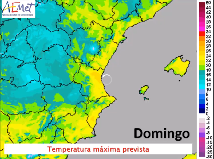 Thermometers to reach 24 degrees on a slightly cloudy Sunday