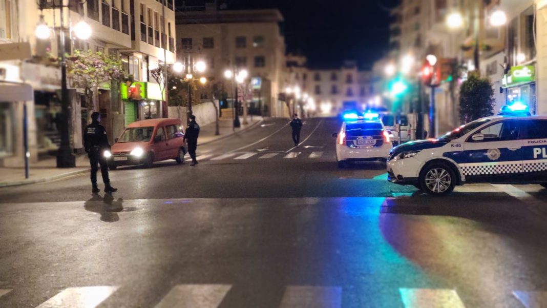 Lockdown in Orihuela City on Sunday evening