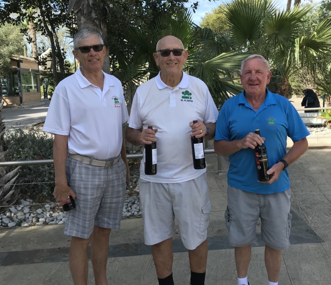 Stableford Photograph from L to R, Mike Davies, David Swann, Ray Housley.