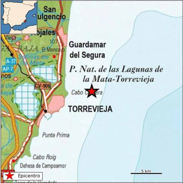 Vega Baja records its second earthquake of the week close to Torrevieja