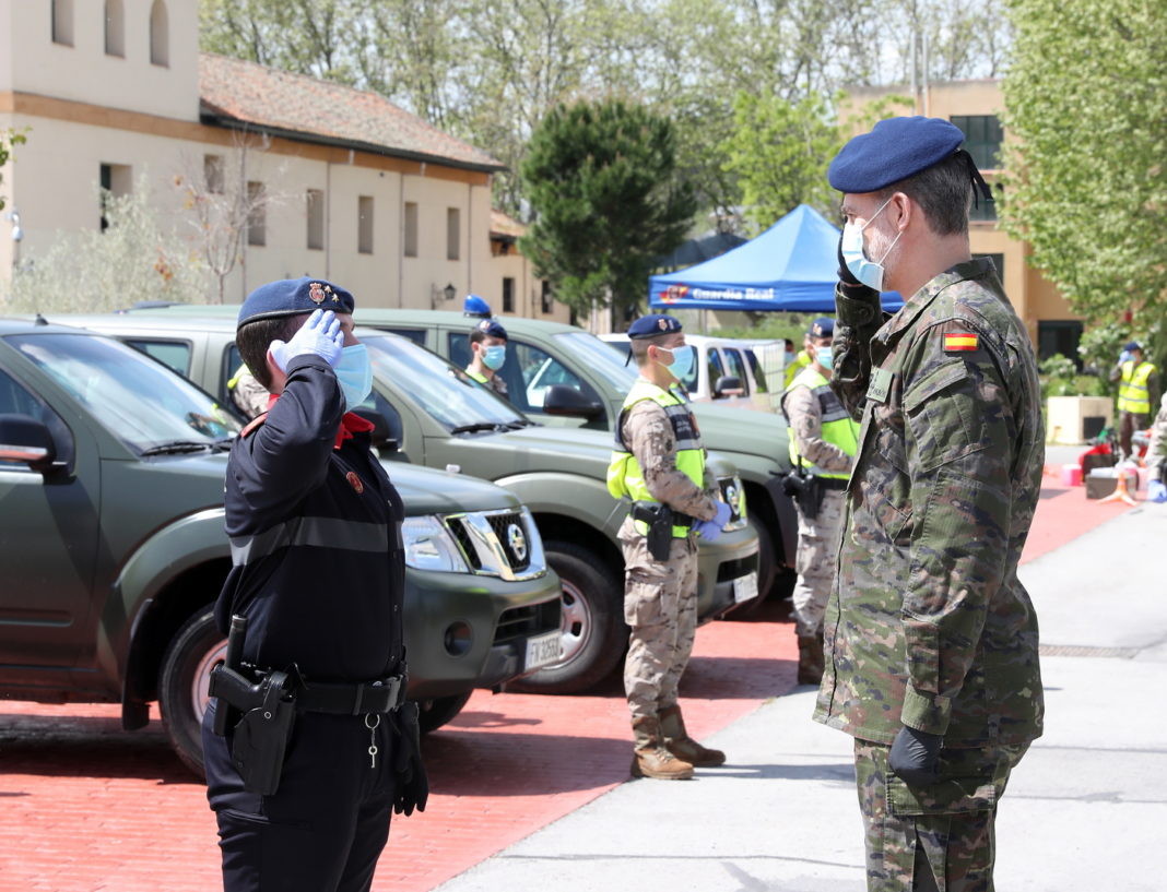 King Felipe visits the Royal Guard