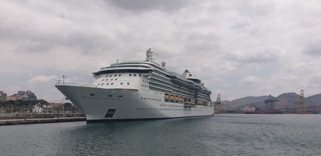 Moored in Cartagena just prior to the lockdown