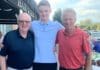 Sports Legends meet up at Mijas Golf Club Dennis Taylor, 72, at Mijas Golf Club with son Cameron and three times Olympic Champion runner Eamon Coghlan, 68.