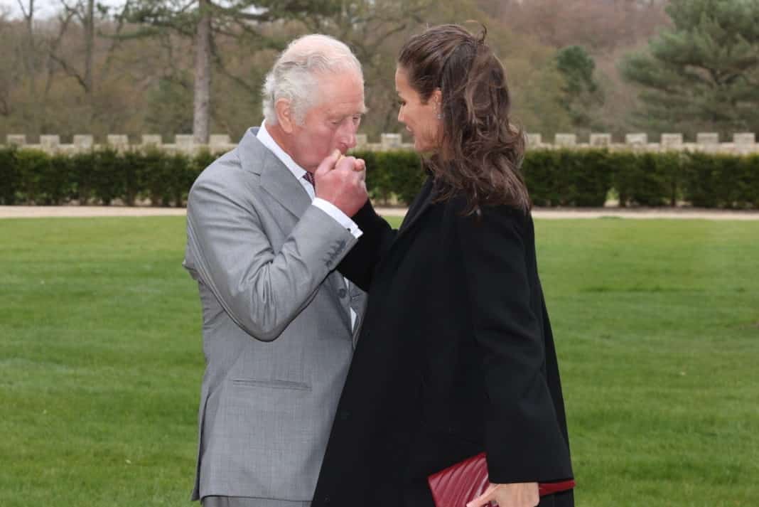 Queen Leticia meets with Prince Charles at Durham's Spanish Gallery