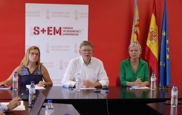 Ximo Puig chairs meeting to tackle La Vall d'Ebo and Bejís fires