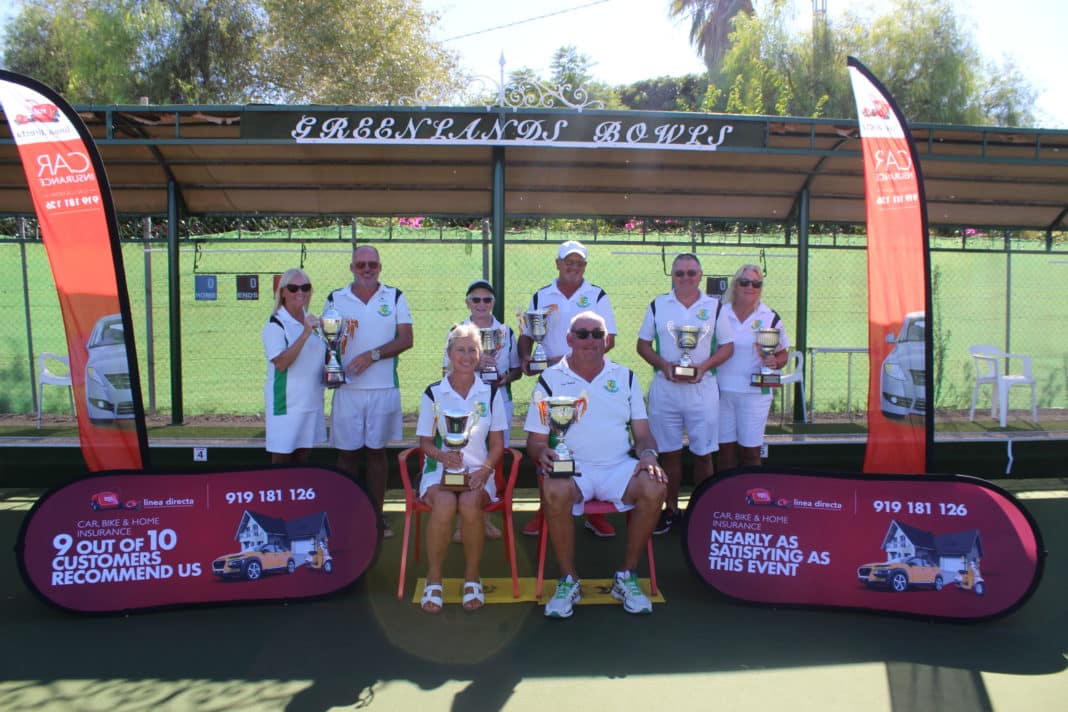 The winners of all seven disciplines were from Greenlands Bowls Club