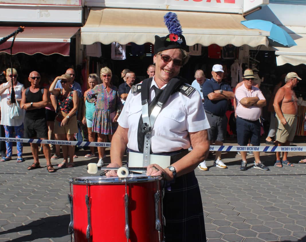 Getting ready for the launch of the RBL Poppy Appeal in Benidorm