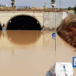 DANA 19 and the AP7 tunnel as it ran past Pilar de la Horadada