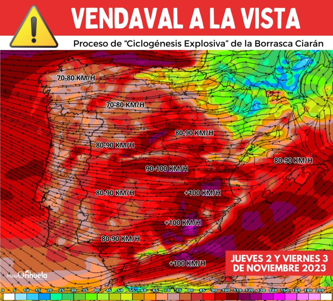 Storm Ciarán will bring strong winds and rain to the region