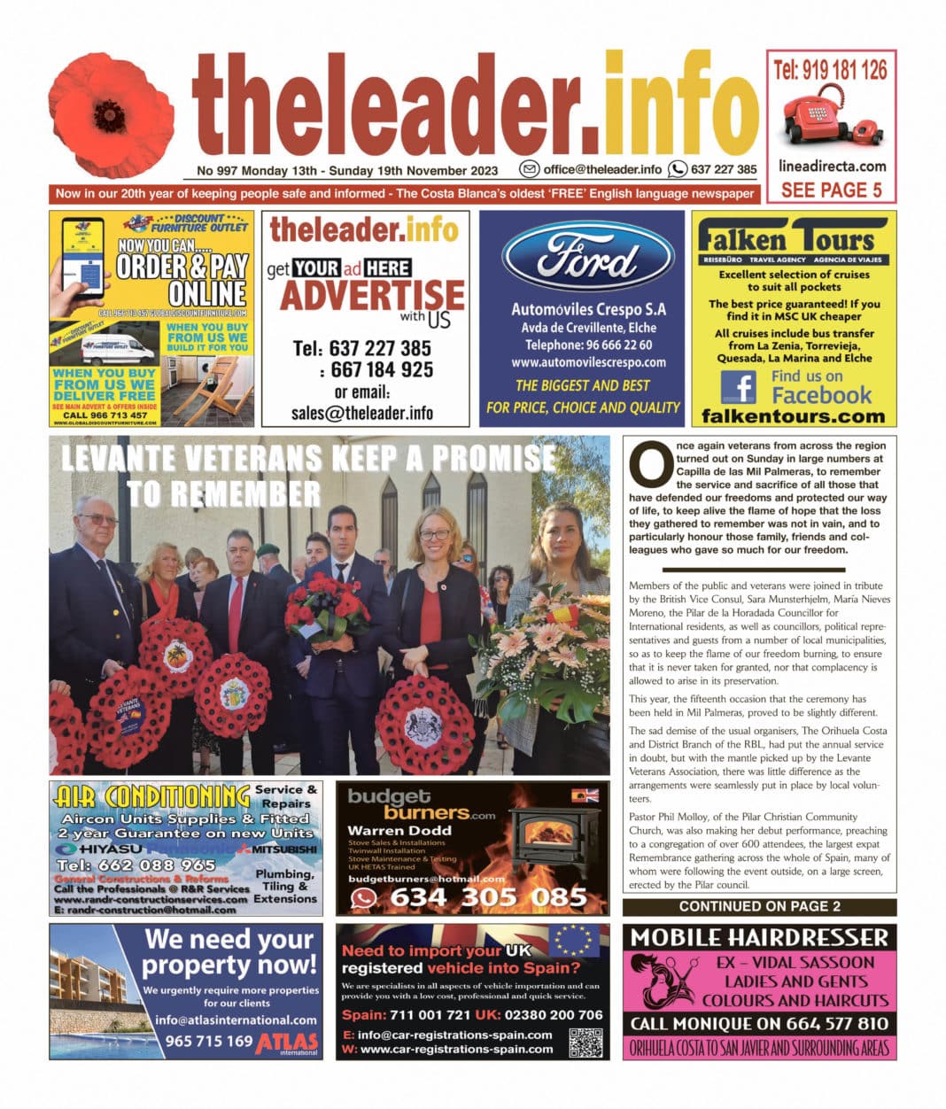 The Leader Newspaper 13 November 2023 - Edition 997