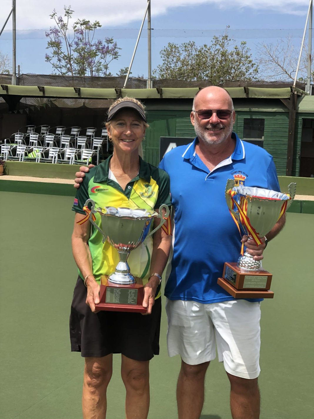 2024 National Bowls singles winners, Lisa Bonsor and Graham Shoots