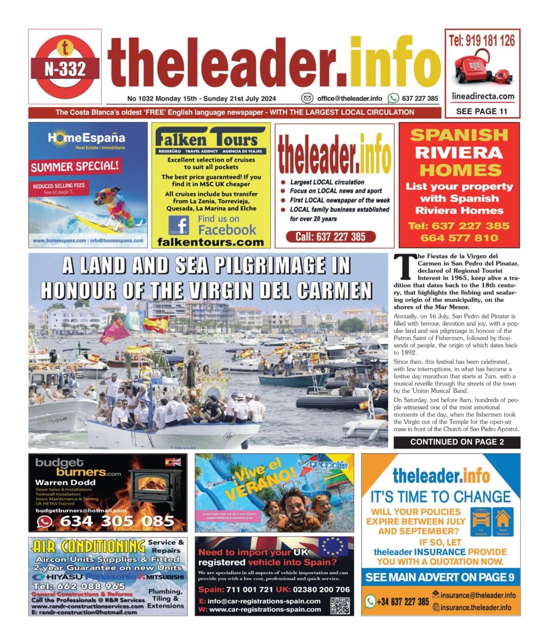 The Leader Newspaper Edition 1032 - 15 July 2024