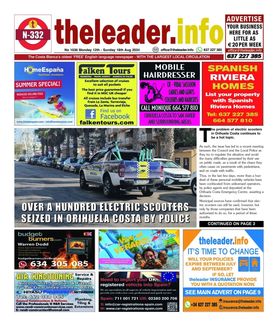 The Leader Newspaper 12 August 24 – Edition 1036