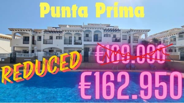 Townhouse for sale in Punta Prima, Orihuela Costa, Alicante. Spain.