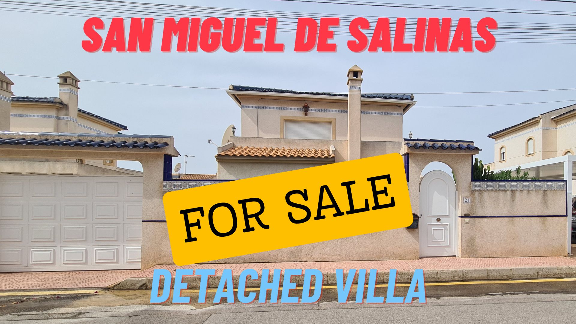 Detached villa for sale in San Miguel de Salinas, Alicante province, Costa Blanca.Spain.