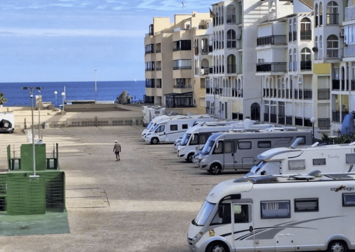 Mar Azul campervans illegally parked