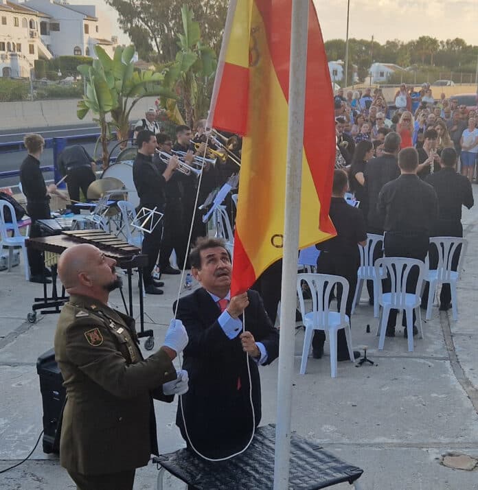 Raising the Spanish Flag