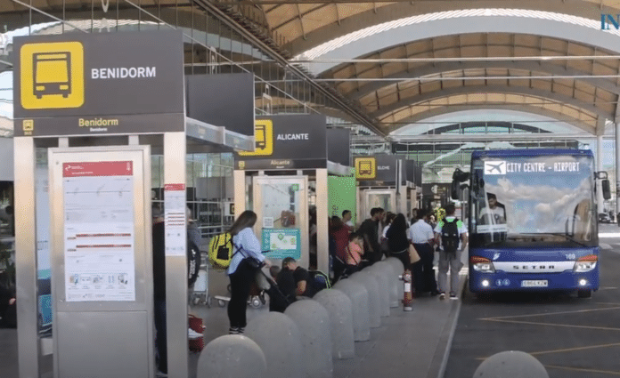 New bus shelters have been installed outside the terminal, along with larger signage both inside and outside the airport