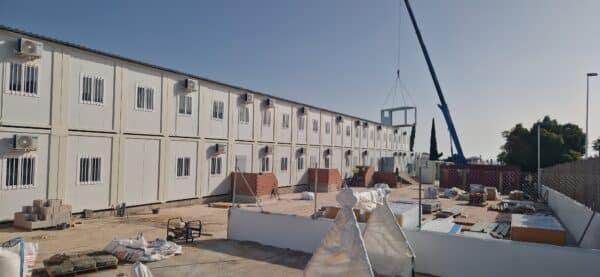 Work is progressing well on the new infants and junior school in Los Dolses