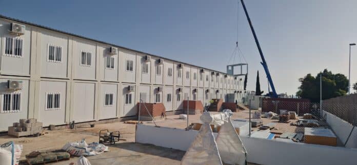 Work is progressing well on the new infants and junior school in Los Dolses