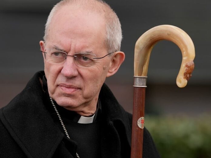 Justin Welby. A profound sense of shame