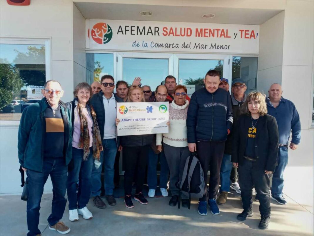 ADAPT present a Bumper cheque to AFEMAR