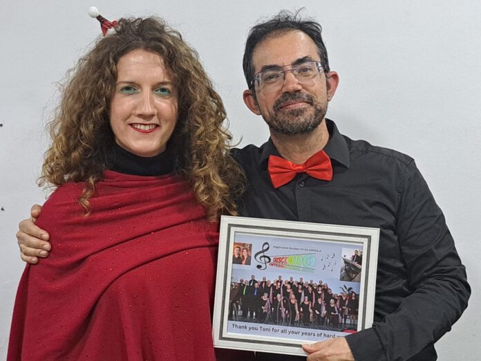 Crescendo’s Music Director, Irene Oliva, and pianist, Antonio Guillen, at their last concert together