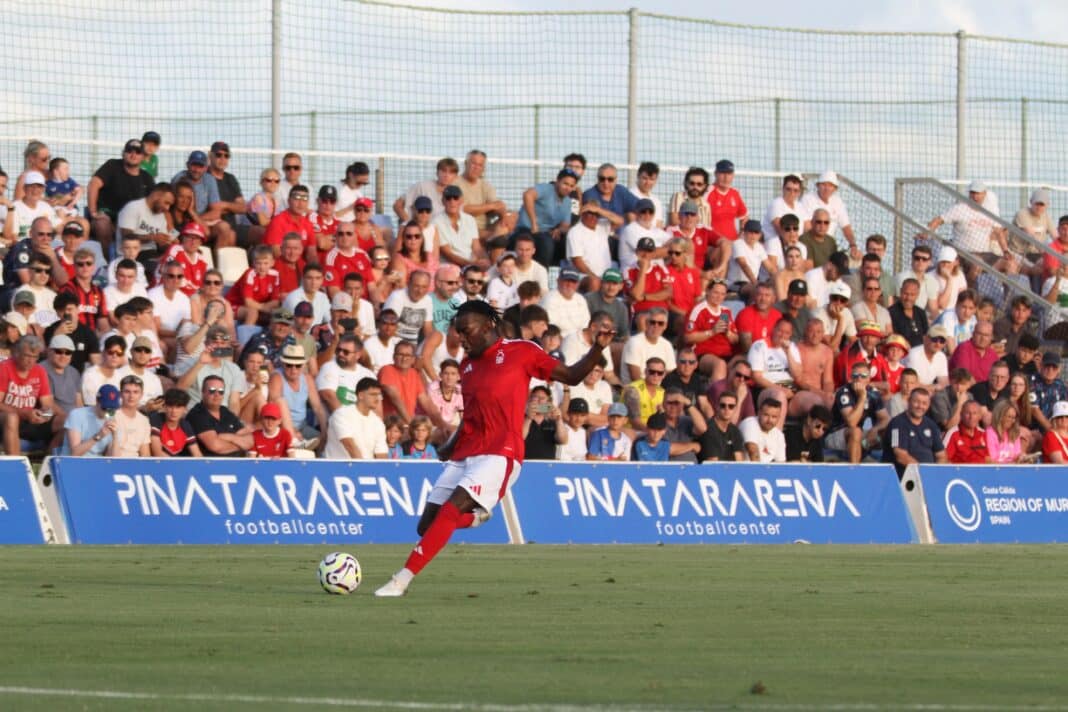 The 143 teams, including Nottingham Forest (pictured) played 163 matches, mostly on the main field, attracting numerous fans and scouts.