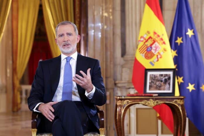 Referring to one of the most impactful events of 2024, King Felipe opened and closed his speech with a heartfelt appeal.