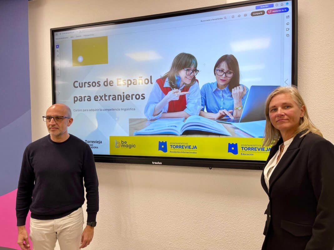 Torrevieja’s Councillors for Education and International Residents, Ricardo Recuero and Gitte Lund,