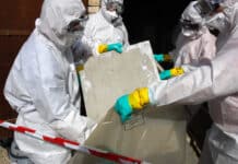 How Asbestos Exposure Affects Your Health When asbestos-containing materials are disturbed, tiny, invisible fibres are released into the atmosphere. If inhaled, these hook-like fibres can travel deep into the lungs, where they become permanently lodged in the tissue. The human body can't easily break down or expel these mineral fragments.