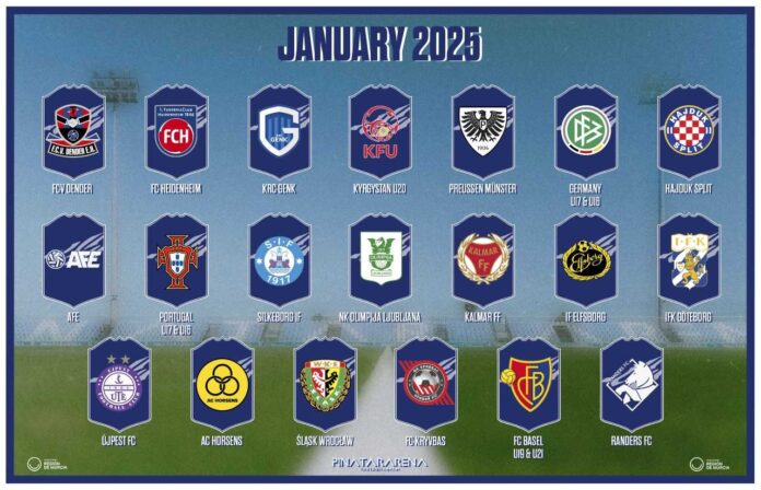 As is tradition since its inauguration in January 2013, Pinatar Arena has unveiled the initial list of teams set to visit the training complex in January 2025.