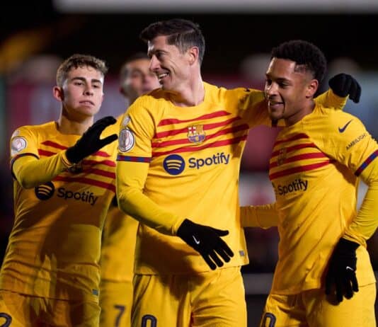 FC Barcelona dominuje nad UD Barbastro, wygrywając 4:0 w hiszpańskim Pucharze Króla FC Barcelona dominuje nad UD Barbastro po zwycięstwie 4:0 w Copa del Rey drużyny Soain – Źródło: Barcelona Blaugranes